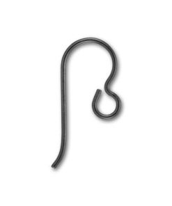 Earring Findings, Kidney Wire Hook 50mm Long 21 Gauge, Sterling Silver (1  Pair) 